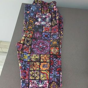 New Lularoe OS stained glass unicorn leggings