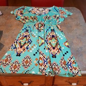 Cute Aztec dress sz large