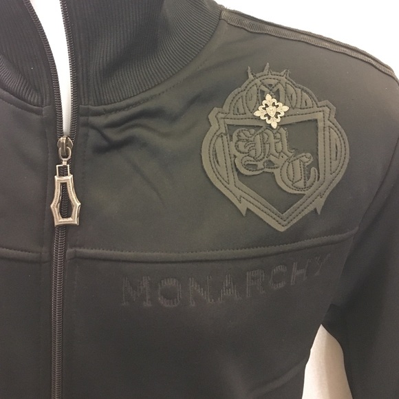 Monarchy Other - MONARCHY Full Zip Collar Sweatshirt Jacket Embroid