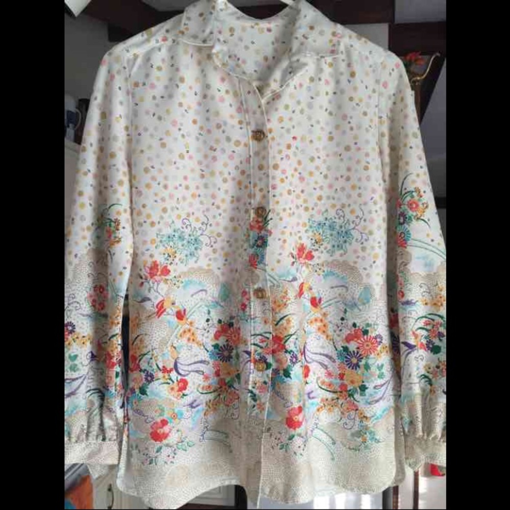 True Vintage Flower Blouse