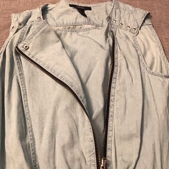 NWOT Forever 21 denim romper - Picture 4 of 5