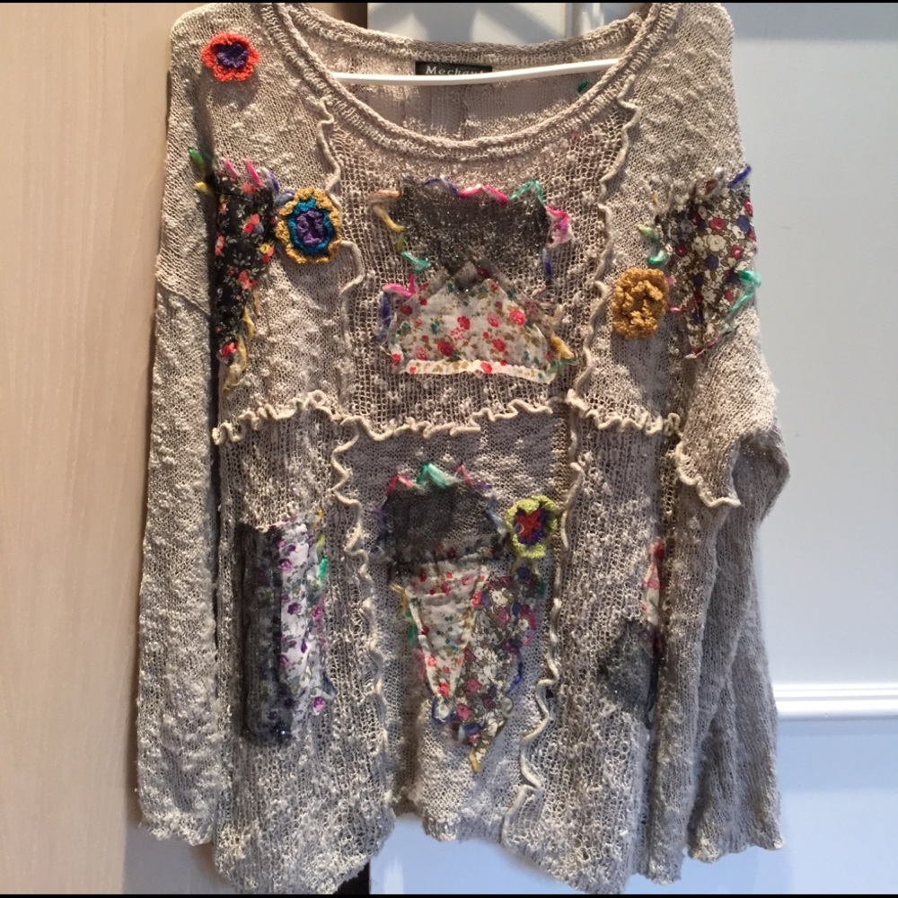 Boutique patchwork sweater