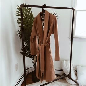 Reformation Sutton coat in caramel