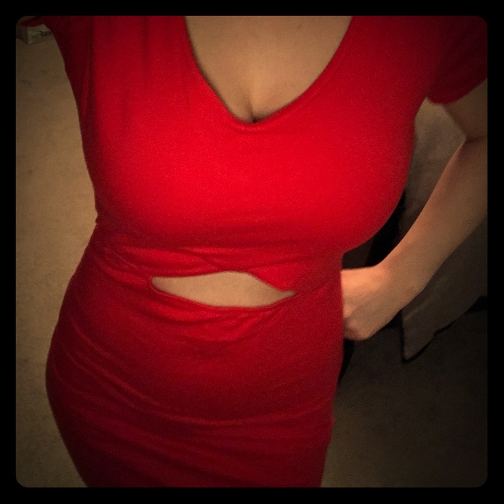 NWT red cutout dress from Forever 21