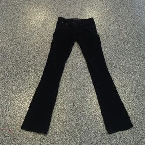 Rock and republic black velvet pants size 28