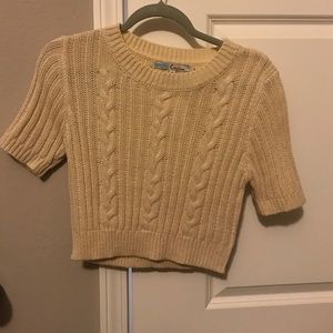 Women's sweater cropped top from paper dolls