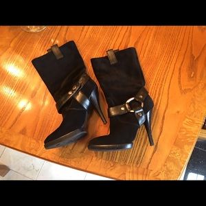 BCBG Suede Leather High heel boots