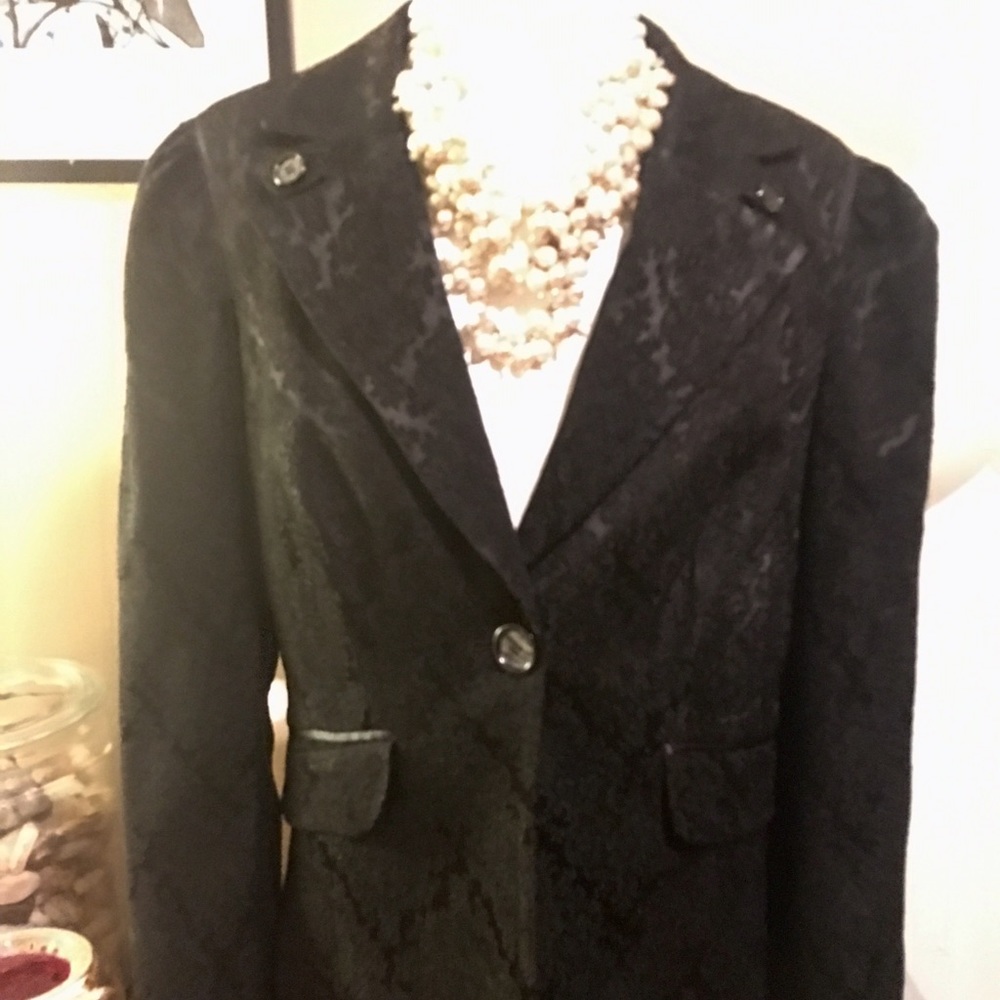 Bebe Lace Brocade Jacket