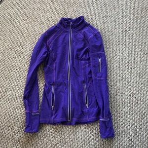 Purple zip up Workout jacket