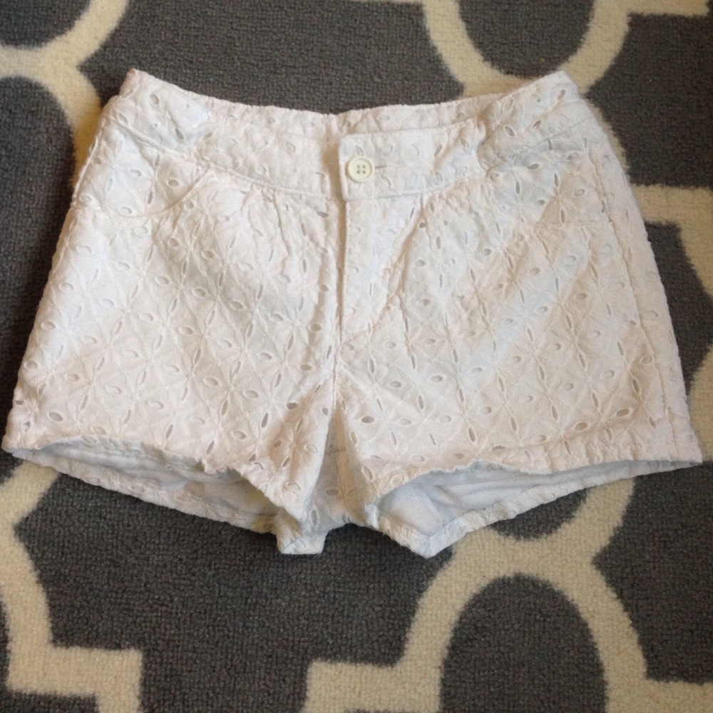 Cherokee girls white eyelet shorts