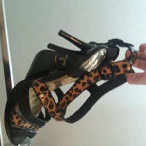 Leperard print high heels