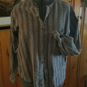 Jay Jacob's XL Textured Men's Mandarin Collar