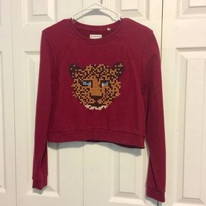 Sweatshirt with animal face