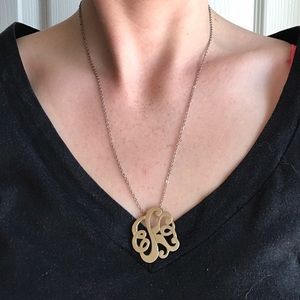 "K" Monogrammed Necklace
