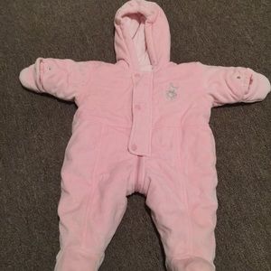 Girls Winter Coat Footie