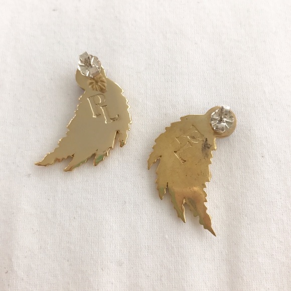 SOLD Pamela Love Blue Lapis Feather Earrings - Picture 2 of 3