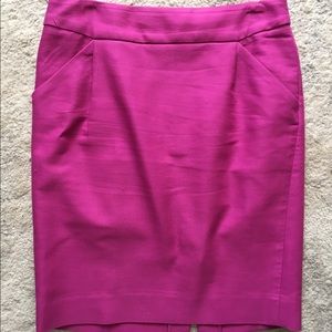 Jcrew fuchsia Pencil Skirt