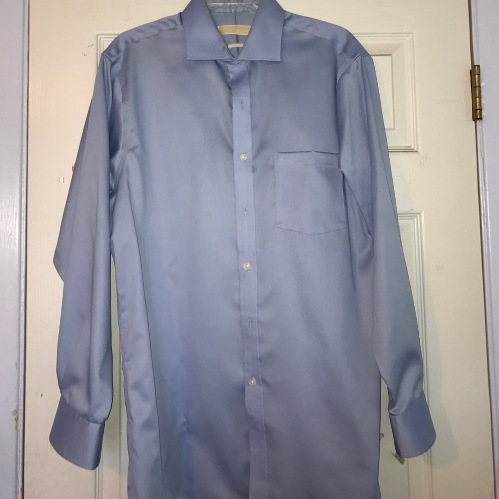Michael Kors dress shirt solid blue