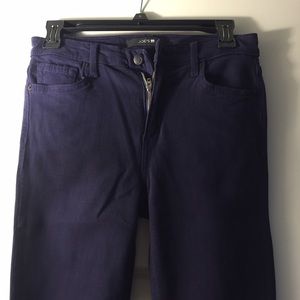 Joe's high rise skinny jeans in dark purple