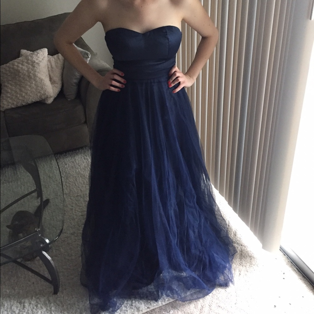 Deep blue dress
