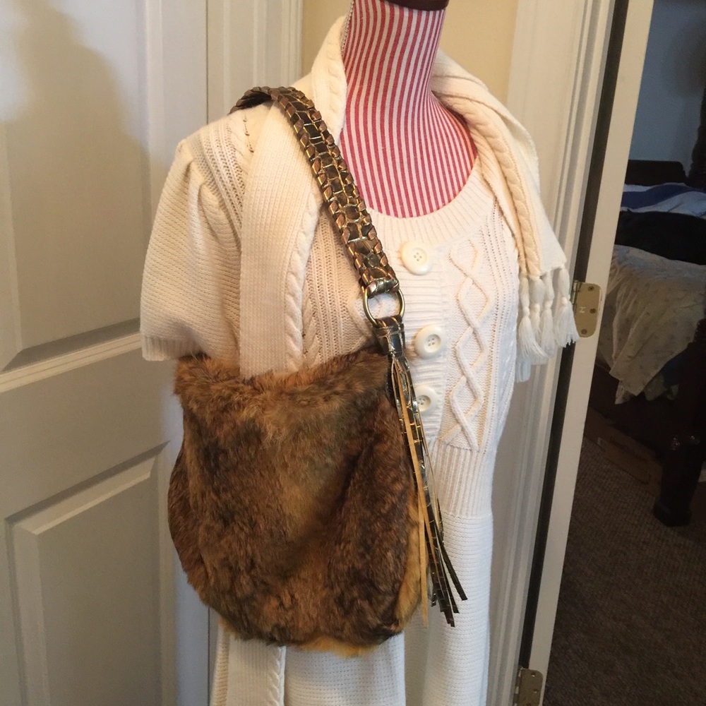 SALE🎈🎈🎈Fashionable rabbit fur purse 👛