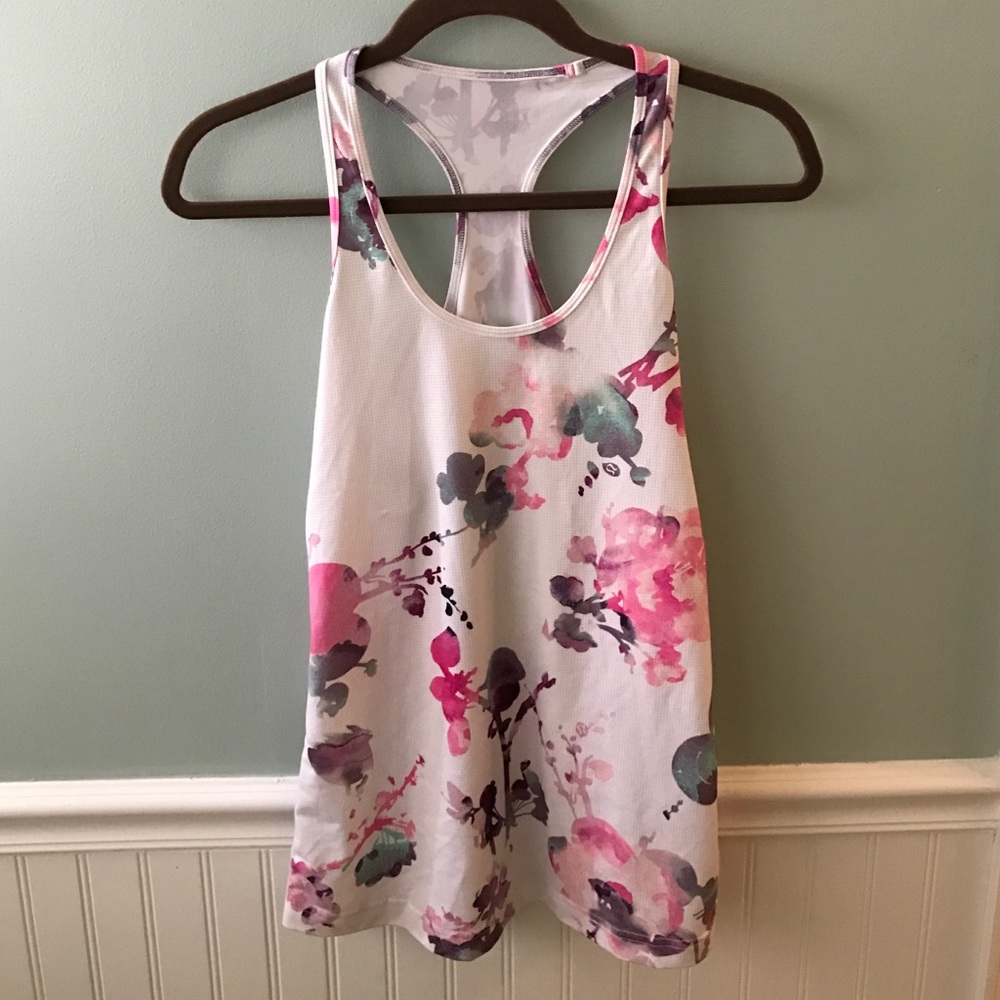 Lululemon floral workout tank