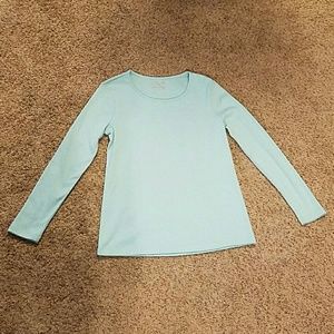 Light teal long sleeve shirt