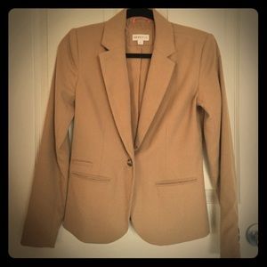 Neutral tan blazer