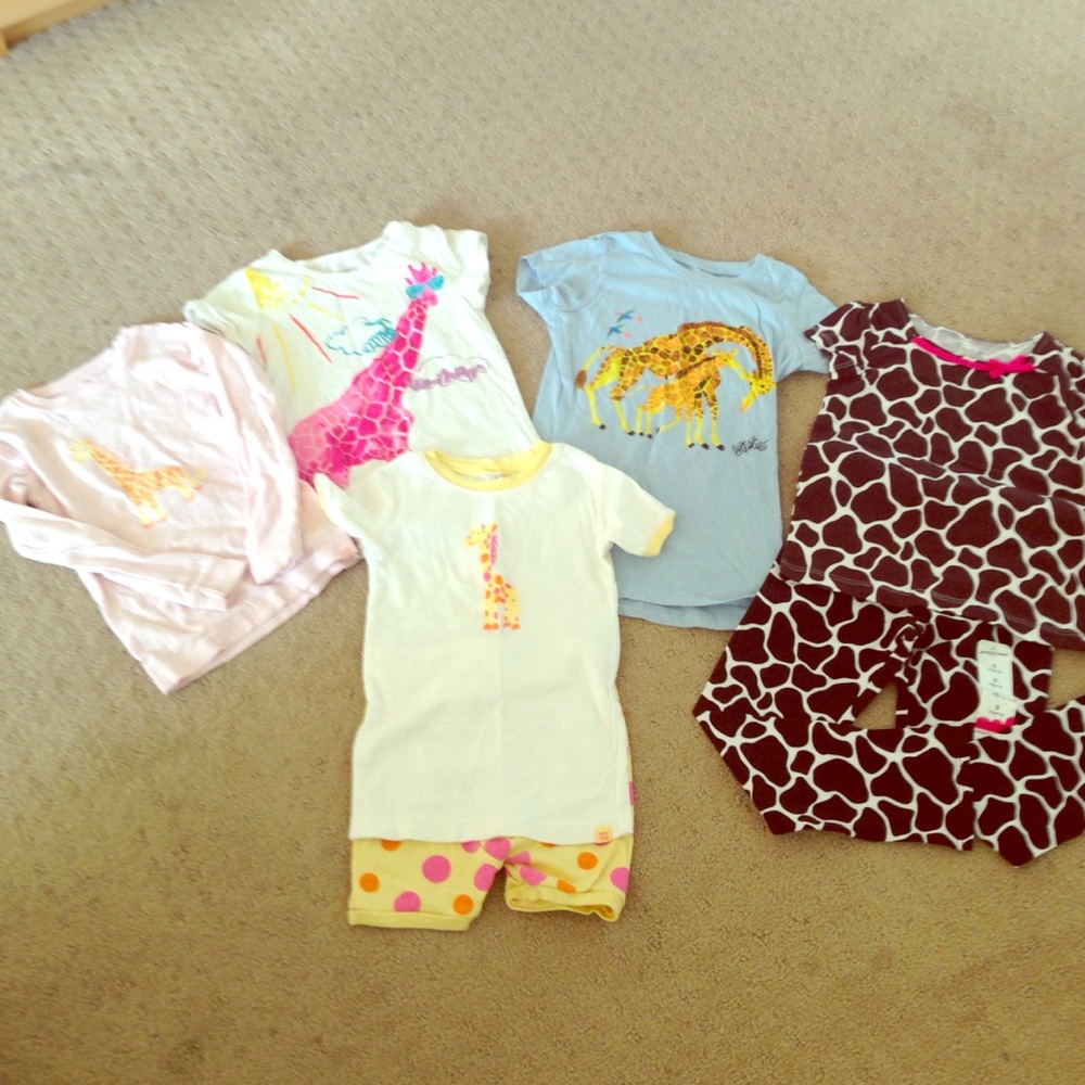 Baby Gap and Various Giraffe Girls Clothing.