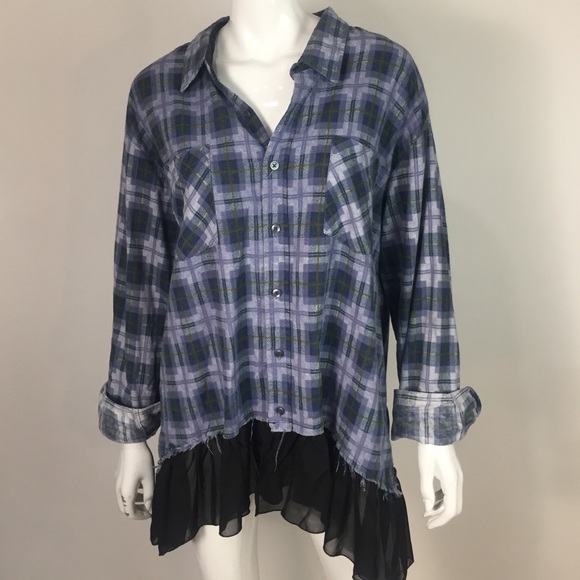 Furst of a Kind LF Stores Flannel Shirt Size L - Picture 1 of 4