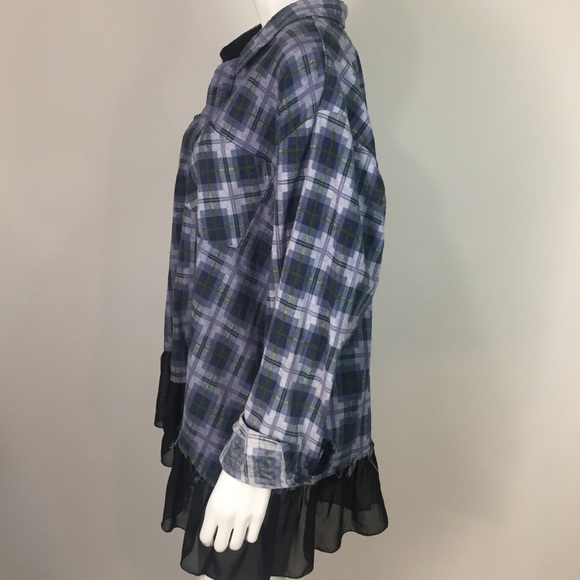 Furst of a Kind LF Stores Flannel Shirt Size L - Picture 2 of 4