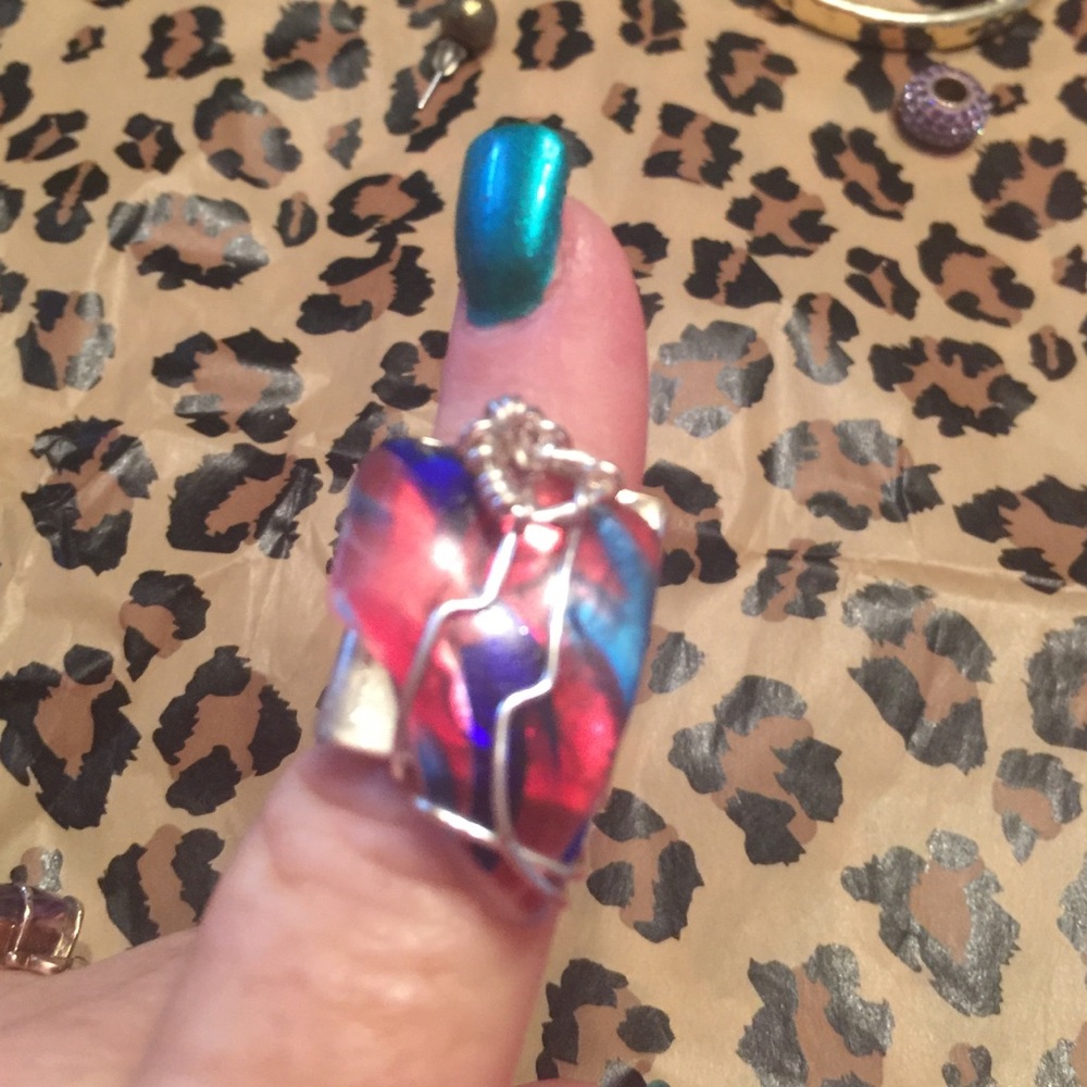 Sea glass ring