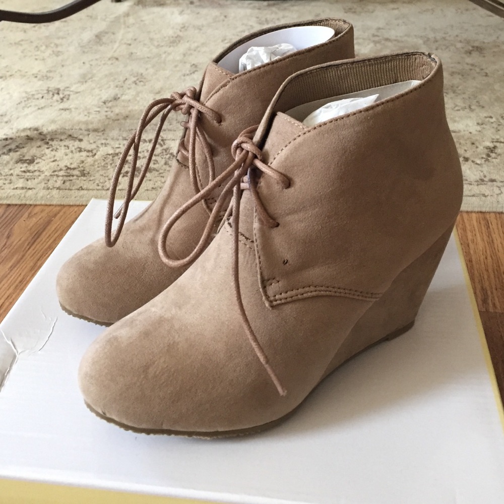 NIB Wedge Ankle Boots