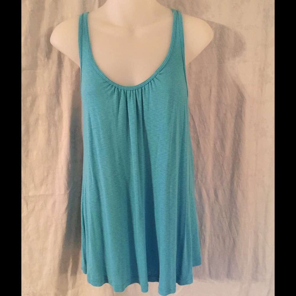 Michael Stars tank with crocheted racer back