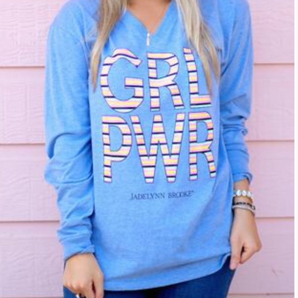 V neck spirit jersey style t shirt