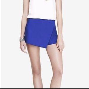Express asymmetrical royal blue skort!