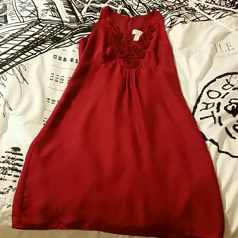 Ann Taylor Loft red dress