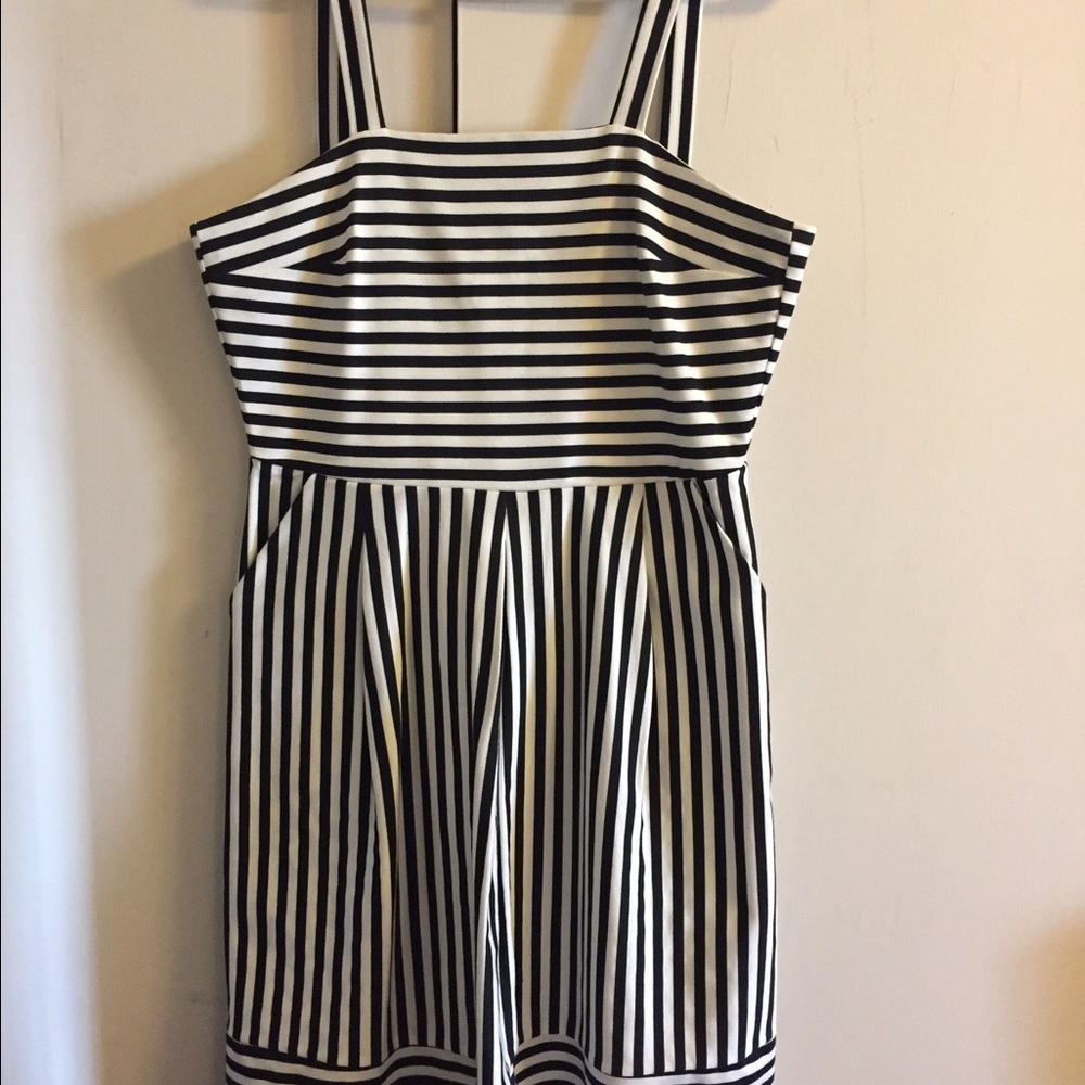 Brixon Ivy black & white stripe dress