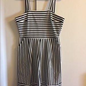 Brixon Ivy black & white stripe dress