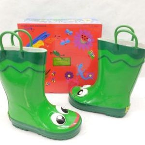 WESTERN CHIEF FROG RUBBER RAINBOOTS WELLIES 8