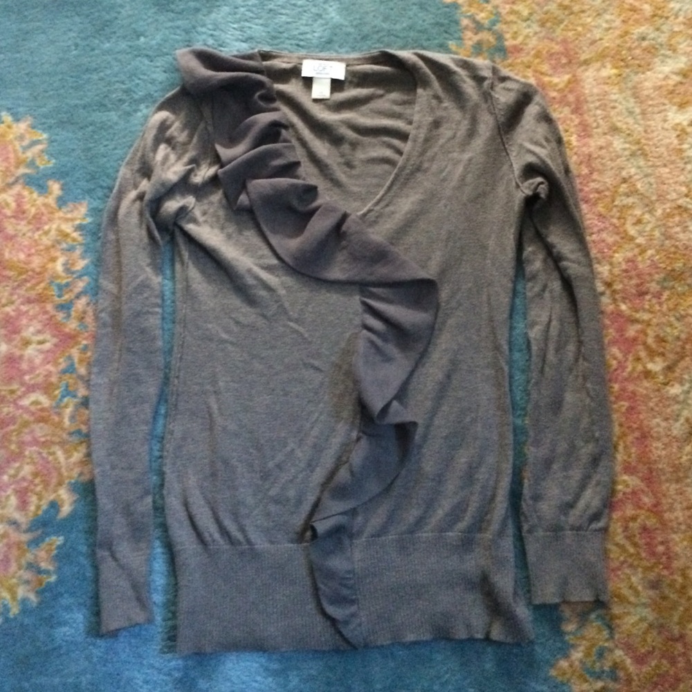 Ann Taylor Loft Ruffle Sweater