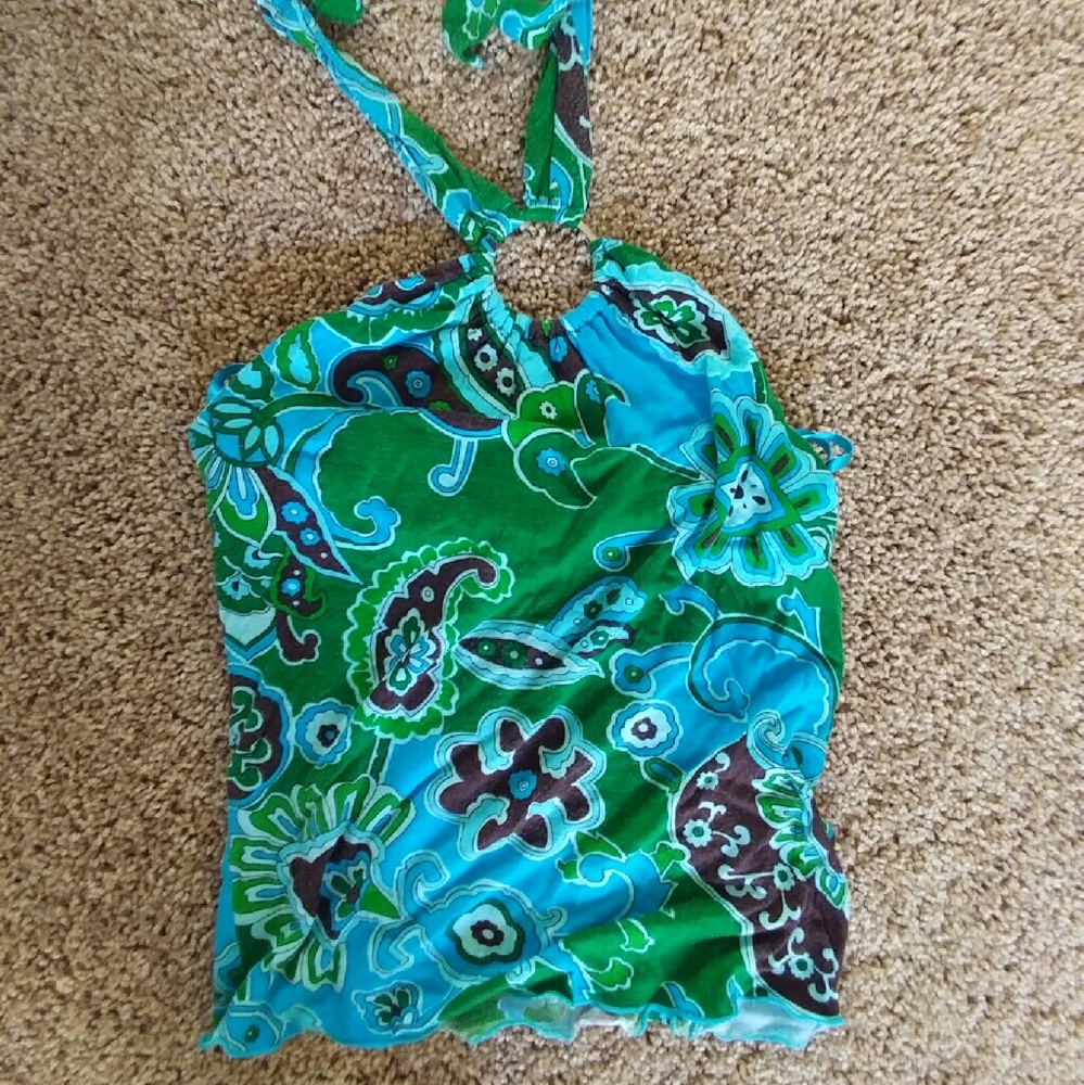 🌴 Paisley Halter Top