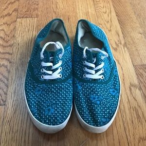 Blue patterned Sneakers