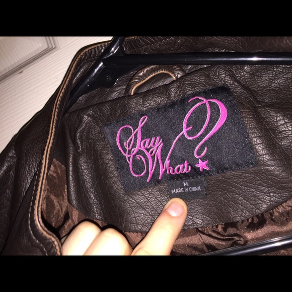 Dark Brown Leather Jacket - Picture 2 of 2