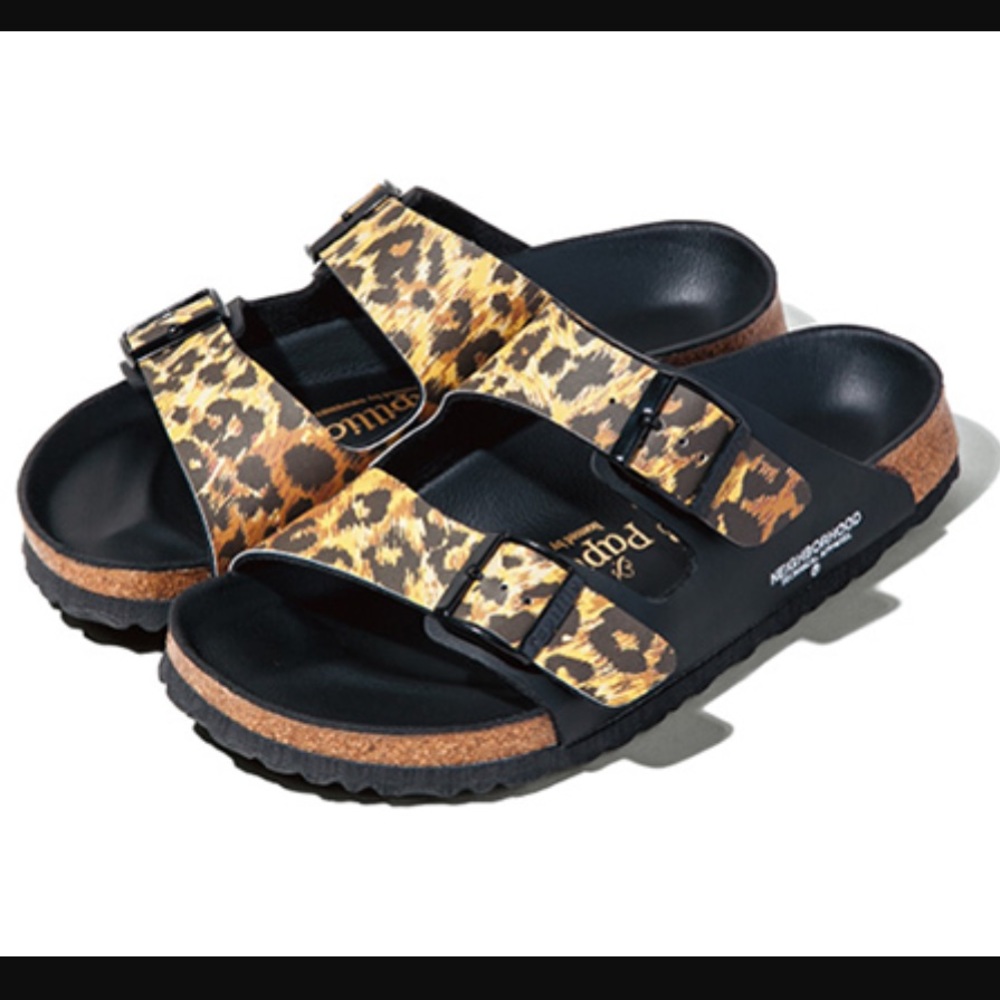 Neighborhood Birkenstock Papillio Leopard Sandals