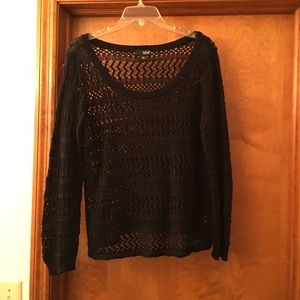 A.N.A open crochet sweater. Size large