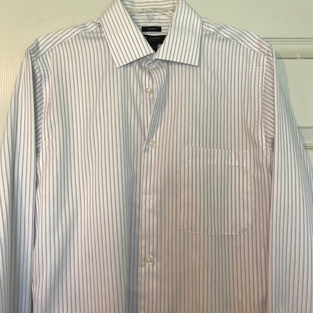 White with purple dress shirt