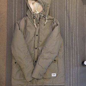 H&m thick Sherpa coat jacket.