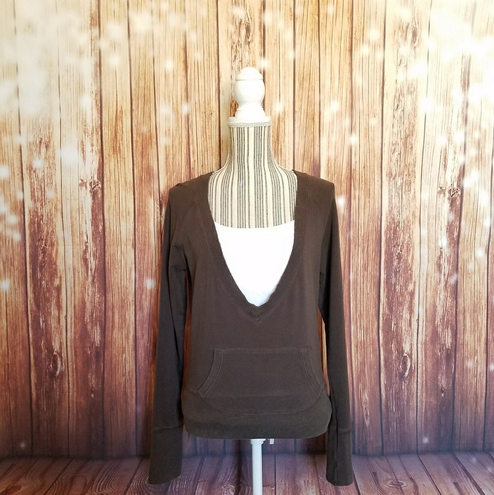 Old Navy ▪ L/S Brown V-Neck Pullover