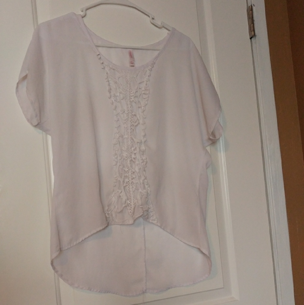 White crochet top